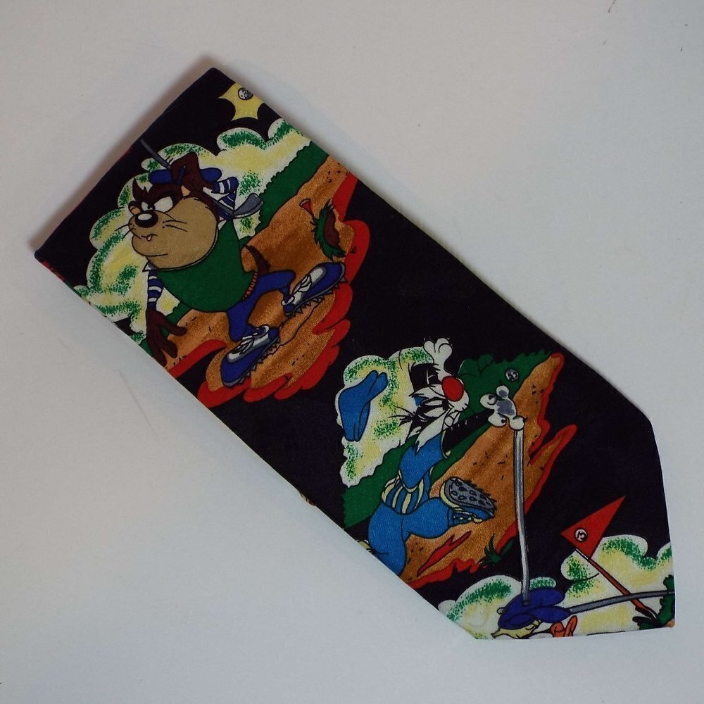 Vintage Looney Tunes Mania TAZ Golf Tie